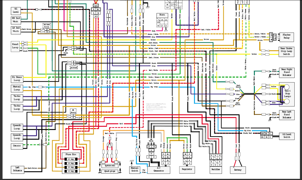 RD400C wiring diagram