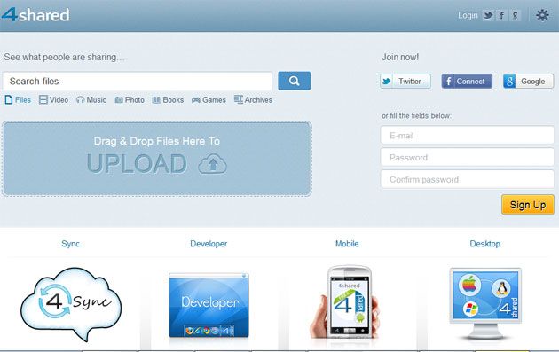 Top 10 Free File Sharing Sites of 2013-zezr