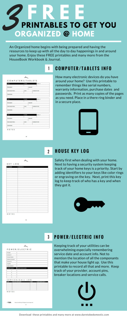  Free Printables from the Dare To Be Domestic HouseBook