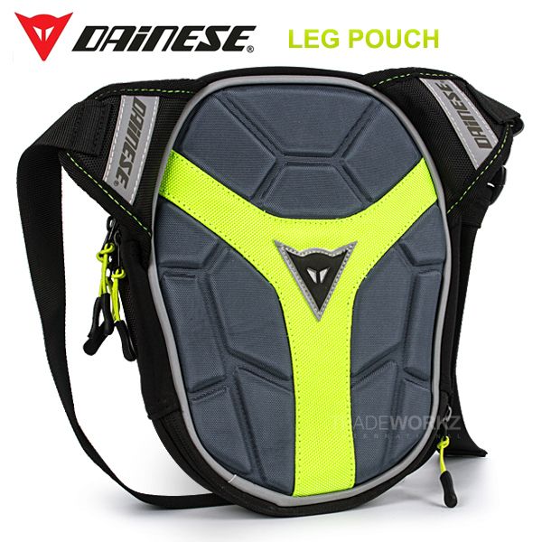 Green DAINESE DExchange Motorcycle Bike Thigh Shoulder Leg Strap Pouch
