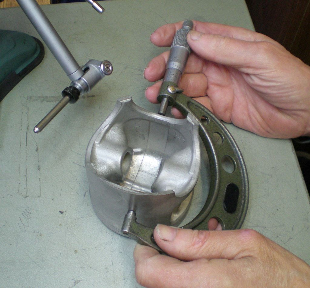 The first step is to accurately measure the piston diameter.