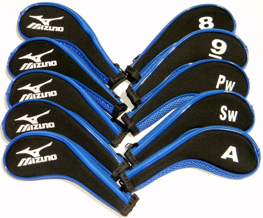 10 Zipper Blue Mizuno Golf Iron Covers Headcovers MP59 MP64 JPX825