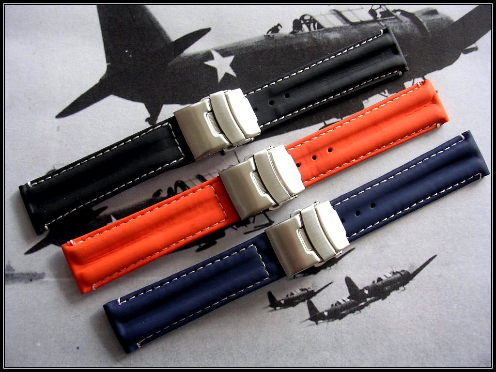 Cinturino Per Orologio In Silicone Traspirante Perforato 18mm - Foto 2