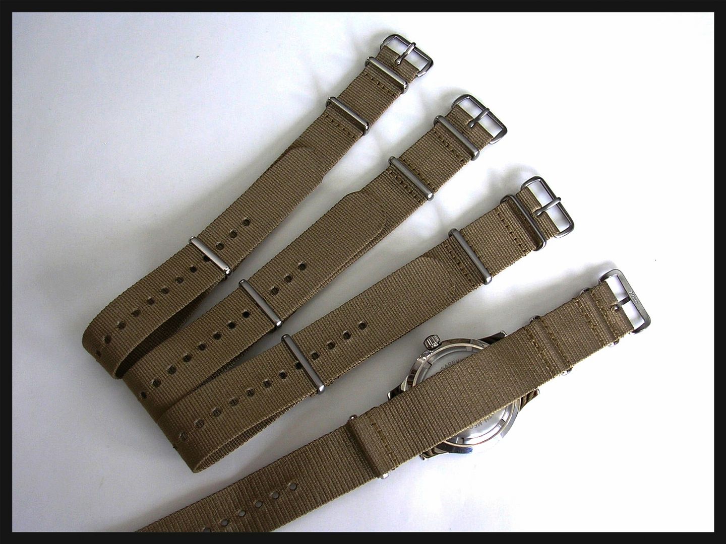 CINTURINO NATO® G10 Pelle Di Bufalo RAF Cinturino Per - Foto 5