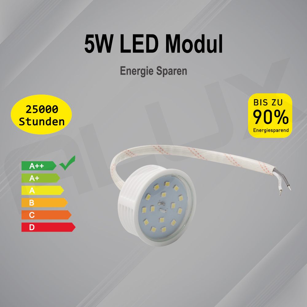 5W LED Modul 20mm 120° Einbaustrahler Einbau-Spot Superslim 3000K/5700K