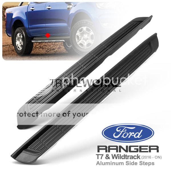 Complete Set FORD Ranger T7 PX 2016 Wildtrak Aluminum Running Boards ...