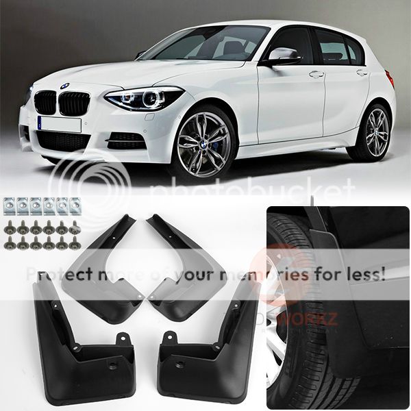 4Pcs Retrofit Sport Mud Flaps Splash Mud Guard BMW 1 Series E87 (2007